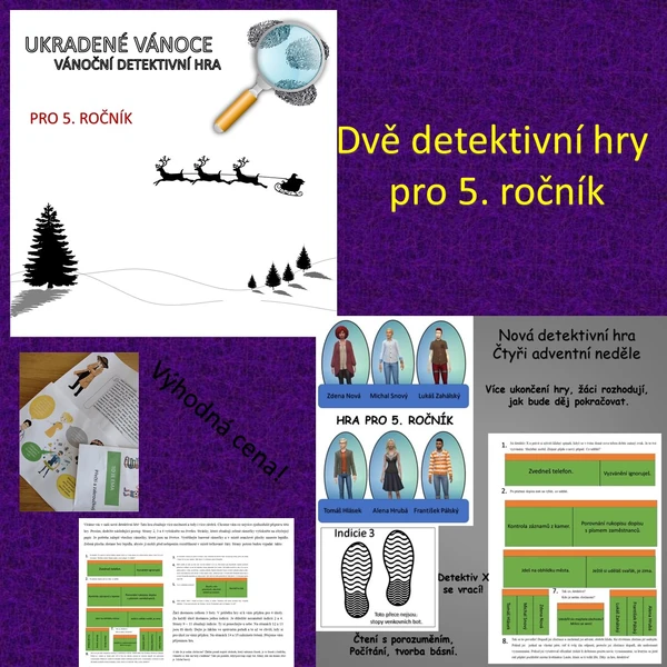 Vánoční detektivní hry pro 5. ročník