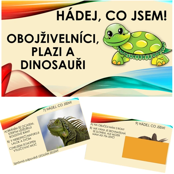 Hádej, co jsem! Obojživelníci, plazi a dinosauři