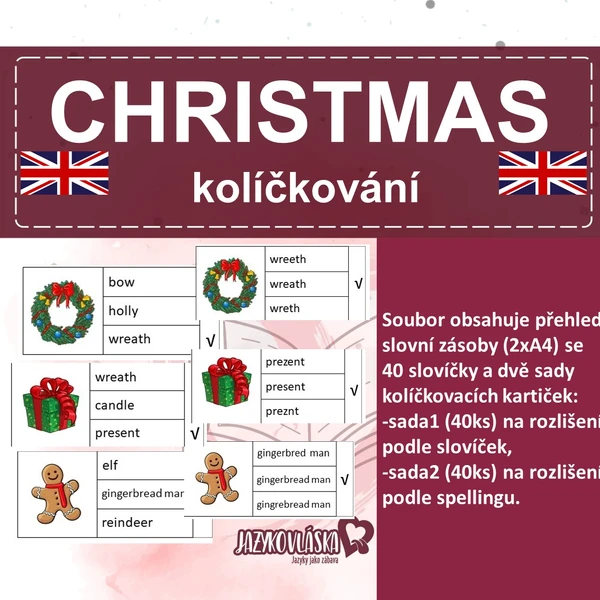 Christmas kolíčkování