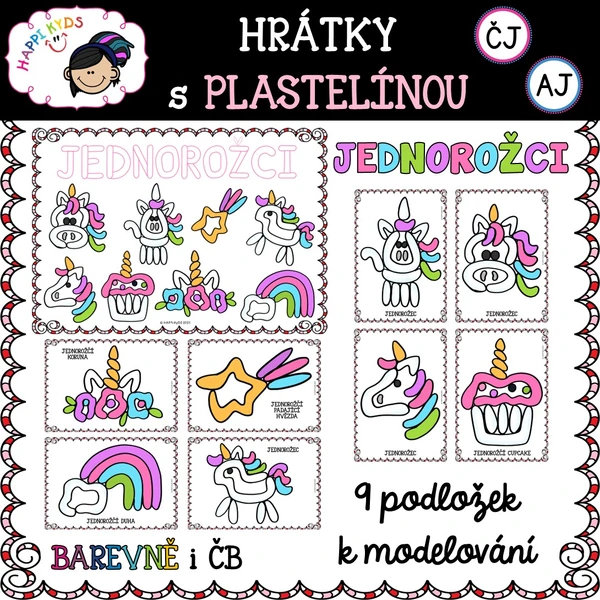 Hrátky s plastelínou - JEDNOROŽCI