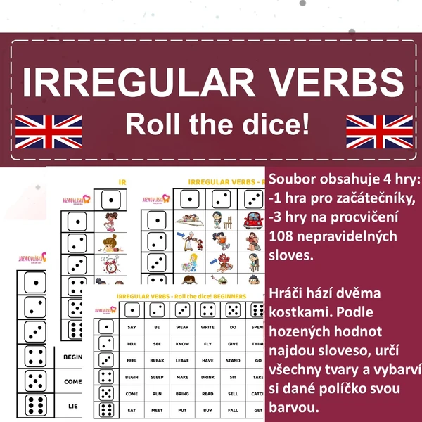 Irregular verbs Roll the dice!