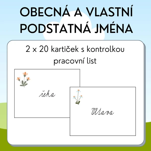 Obecná a vlastní podstatná jména