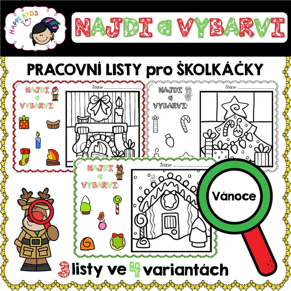 NAJDI a VYBARVI - Vánoce