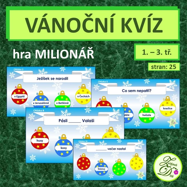 Vánoční kvíz - milionář