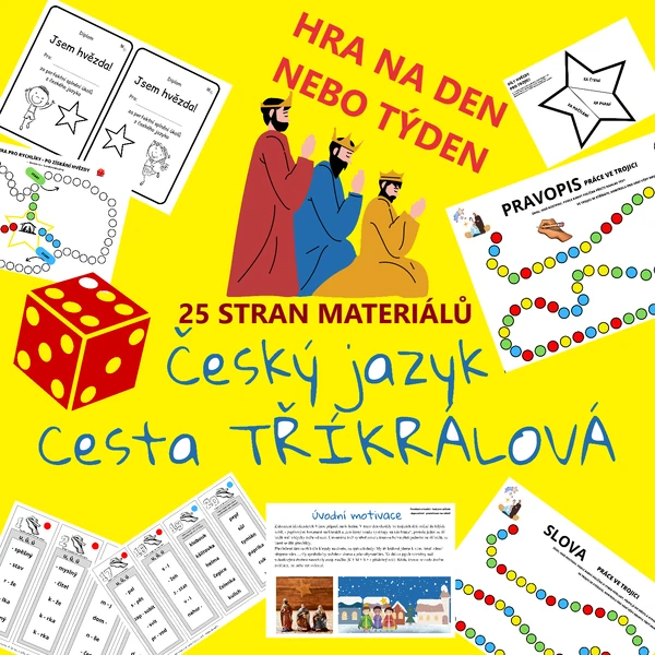 PROCVIČOVÁNÍ UČIVA HROU - CESTA TŘÍ KRÁLŮ - PRO SKUPINKY