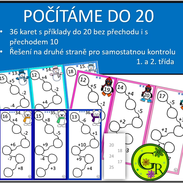 POČÍTÁME DO 20 - řetízky