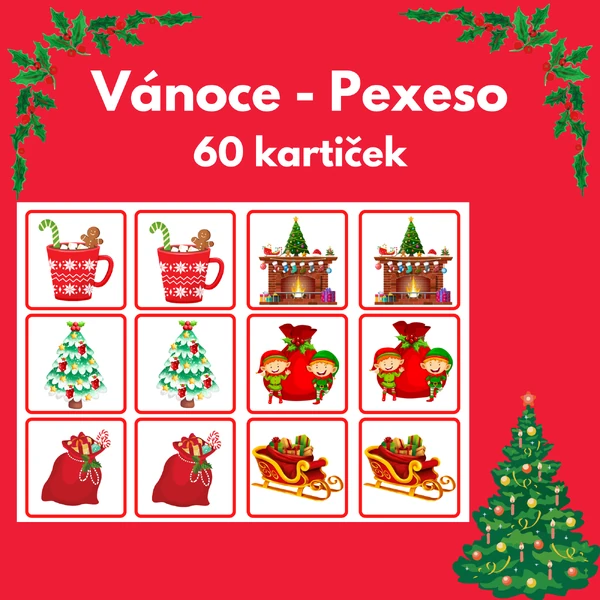 Vánoce Pexeso
