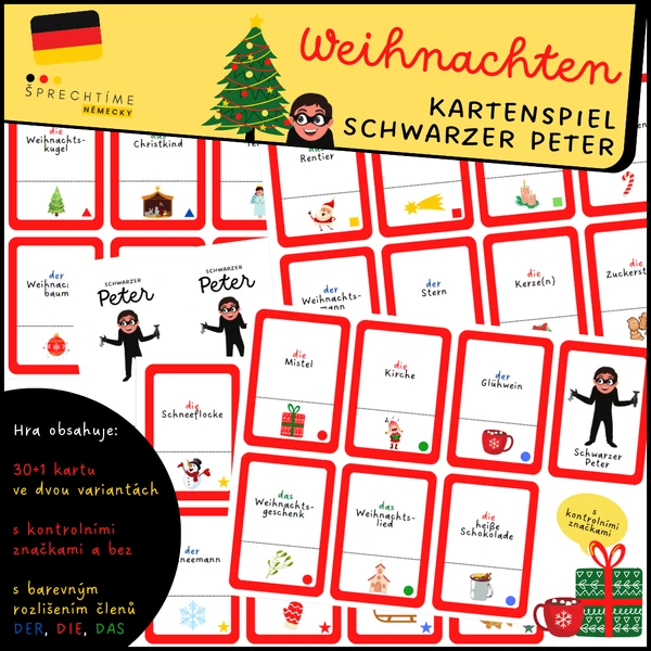 Kartenspiel Schwarzer Peter WEIHNACHTEN