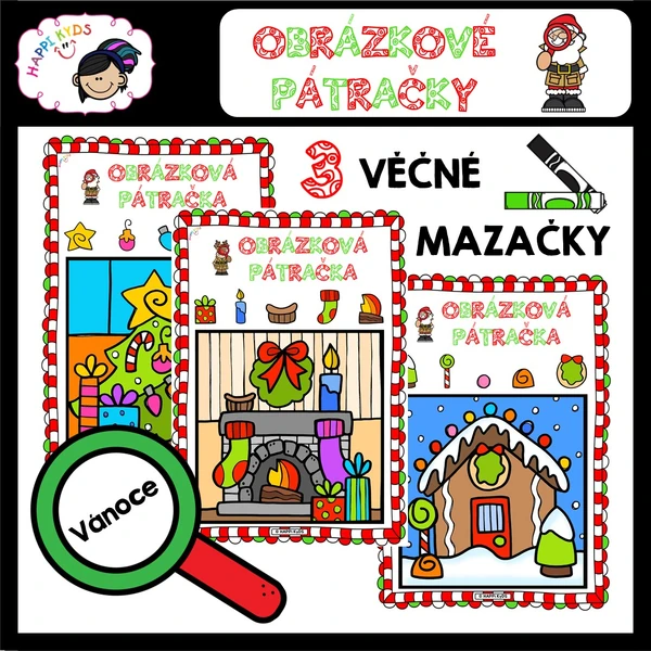 OBRÁZKOVÉ PÁTRAČKY - Vánoce