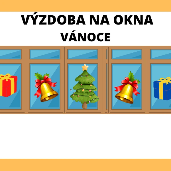 VÝZDOBA DO OKEN-VÁNOCE