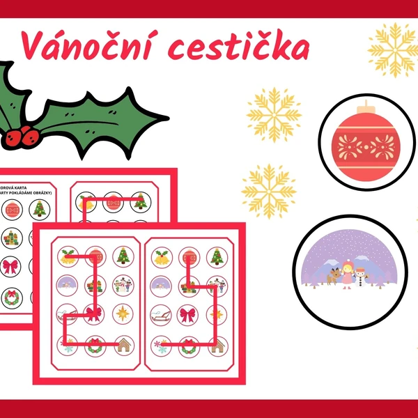 Vánoční cestička - bludiště