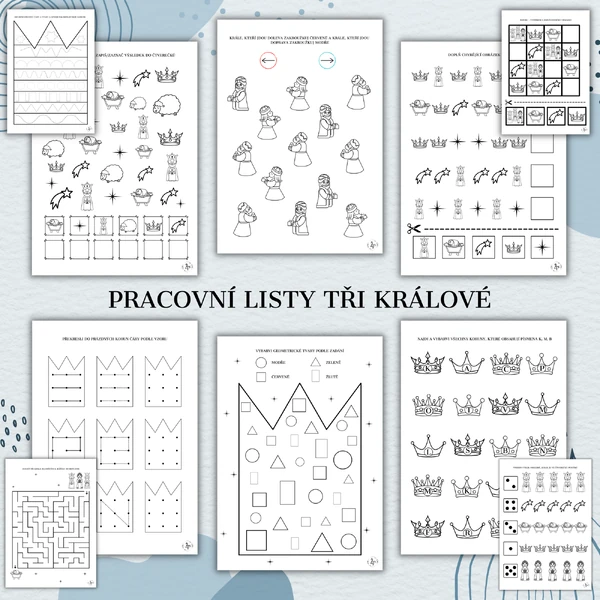 Pracovní listy Tři králové