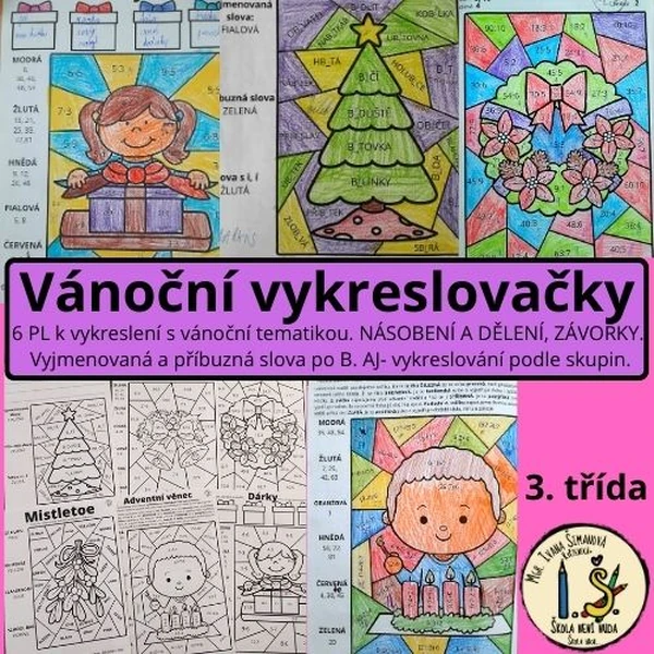 Vánoční vykreslovačky 3. třída