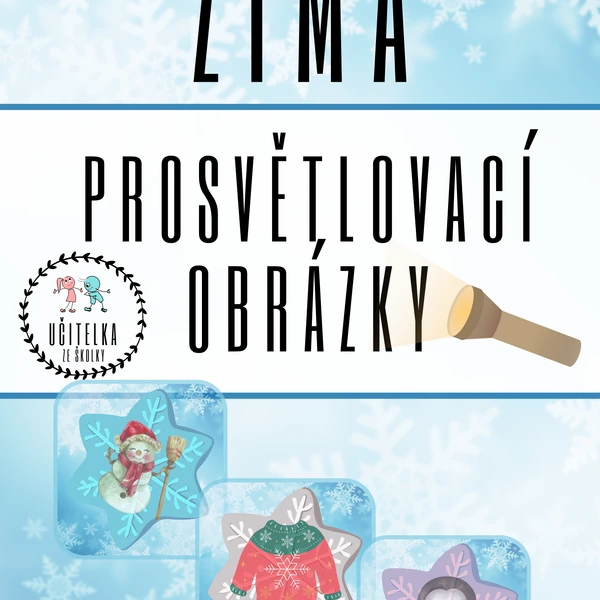 ZIMA - prosvětlovací obrázky