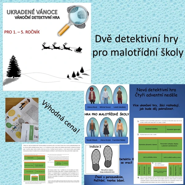 Vánoční detektivní hry pro malotřídní školy