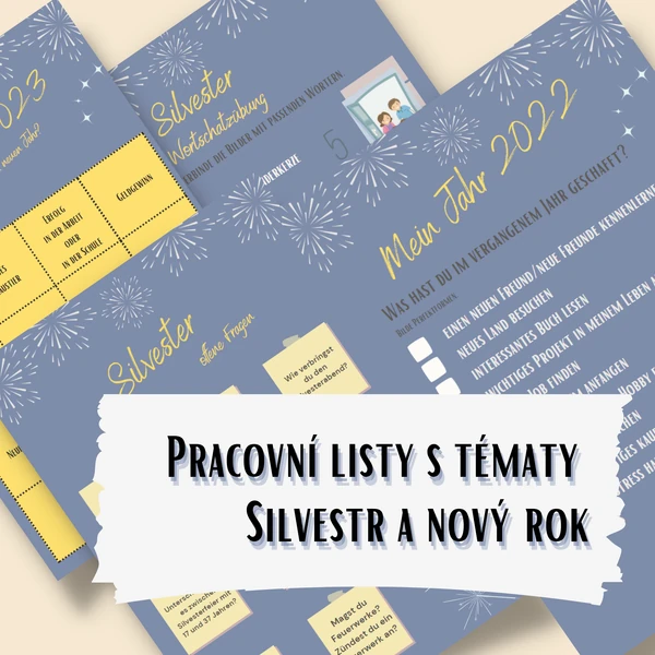 Pracovní listy Silvester, Neujahr