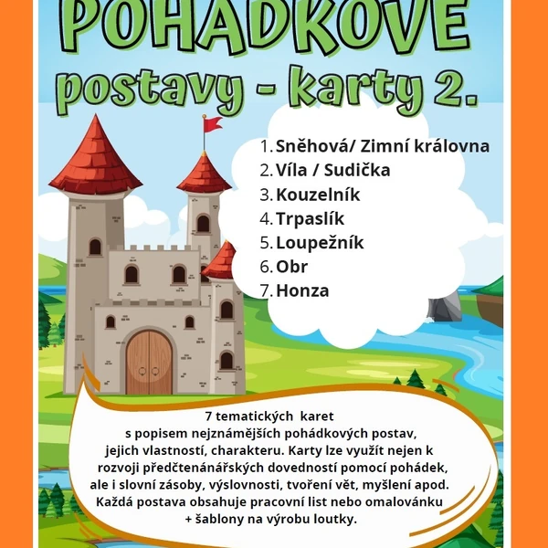 Pohádkové postavy - karty 2.