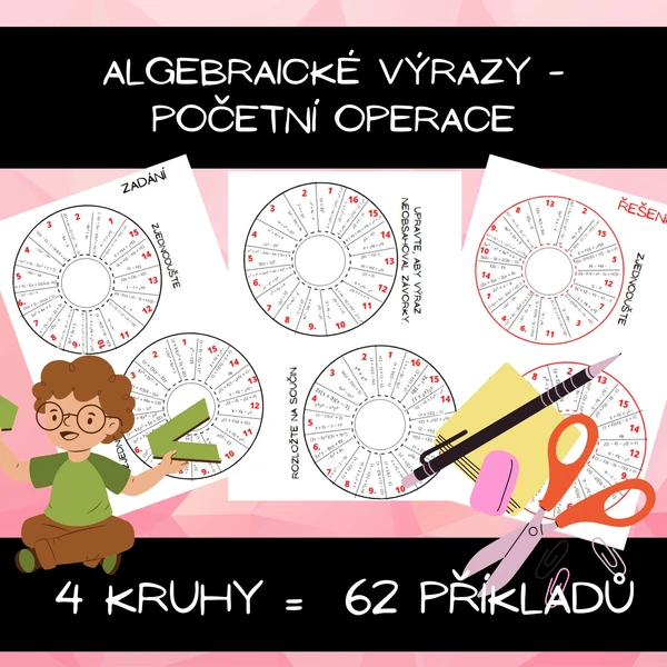 Algebraické výrazy - početní operace