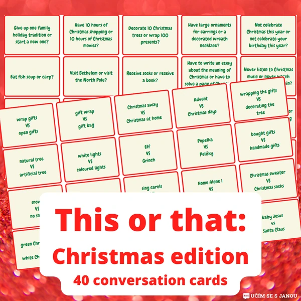 This or that: Christmas edition (40 cards)