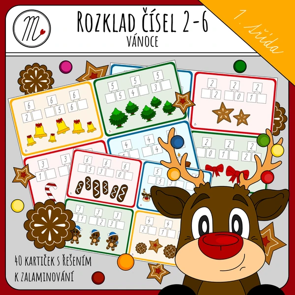 Vánoční rozklad čísel 2-6