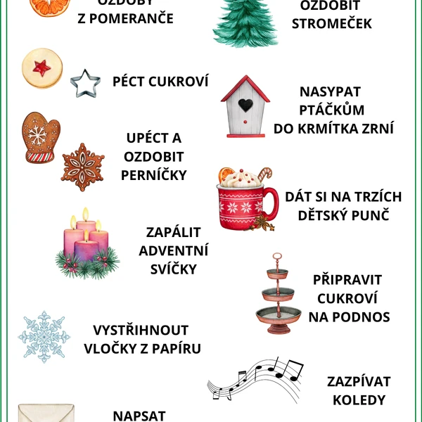 VÁNOČNÍ PLÁNY