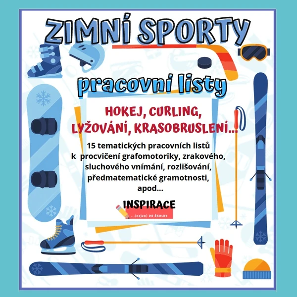 ZIMNÍ SPORTY - pracovní listy
