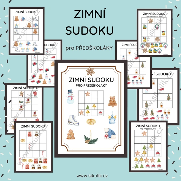 ZIMNÍ SUDOKU S OBRÁZKY