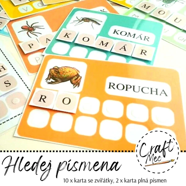 HLEDEJ PÍSMENA, SKLÁDEJ SLOVA