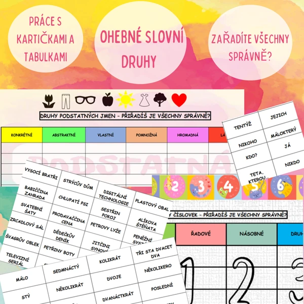 Pracujeme s ohebnými slovními druhy