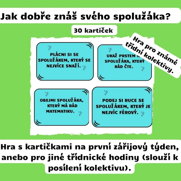 Jak dobře znáš svého spolužáka? Třídní kruh