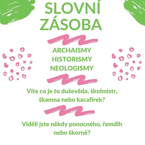 Slovní zásoba - archaismy, historismy, neologismy