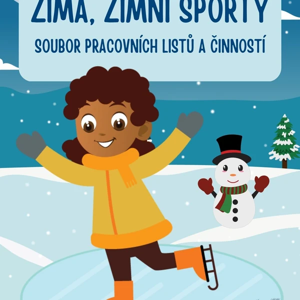 Zima, zimní sporty - pracovní listy a činnosti