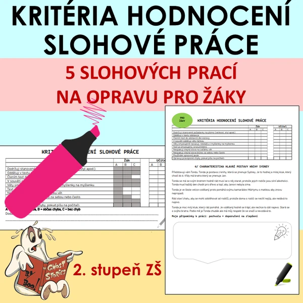 Kritéria hodnocení slohové práce
