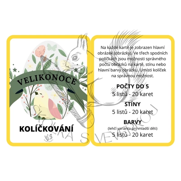VELIKONOCE - kolíčkování