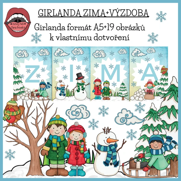 GIRLANDA: ZIMA+VÝZDOBA