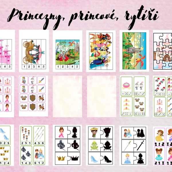 Princezny, princové, rytíři- soubor aktivit