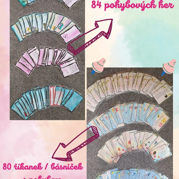 84 Pohybových her + 80 říkanek/básniček s pohybem