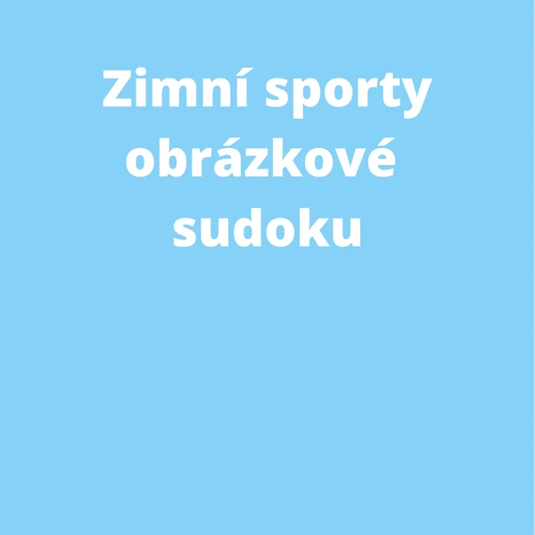 Obrázkové sudoku - zimní sporty