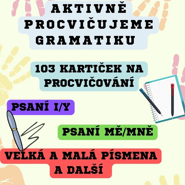 Aktivně procvičujeme gramatiku - psaní i/y, mě/mně a další 