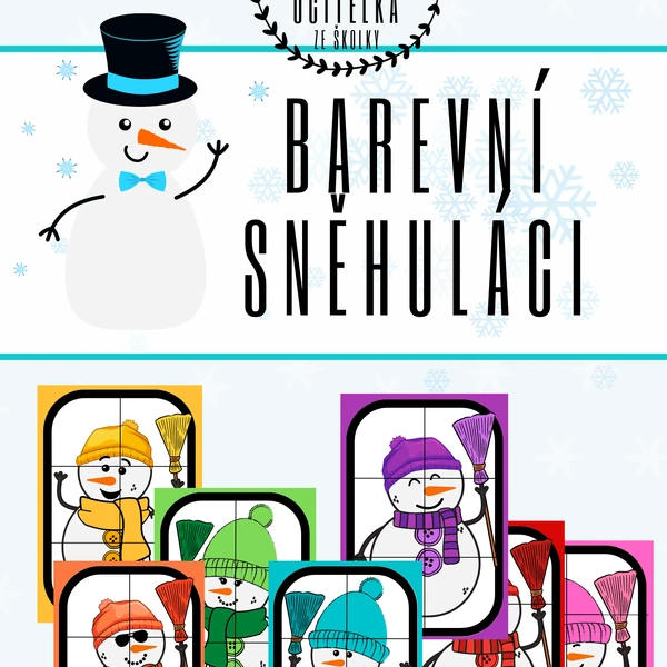 Barevní sněhuláci