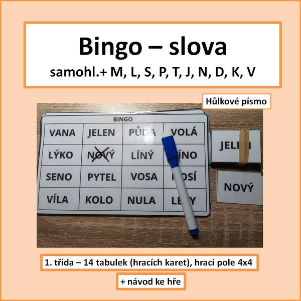 Bingo - slova 1