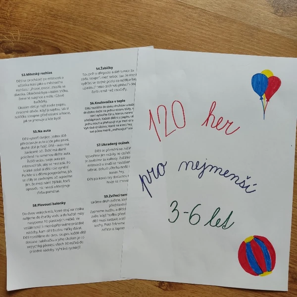 120 HER PRO DĚTI OD 3-6 LET