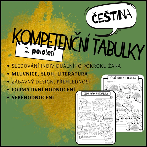 Kompetenční tabulky - 2. pololetí