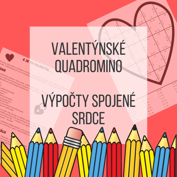 Valentýnské srdce - matematické quadromino