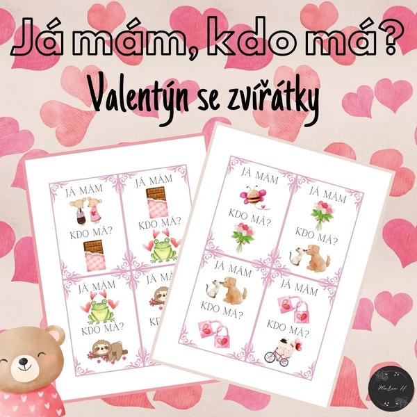 Já mám, kdo má? Valentýn se zvířátky