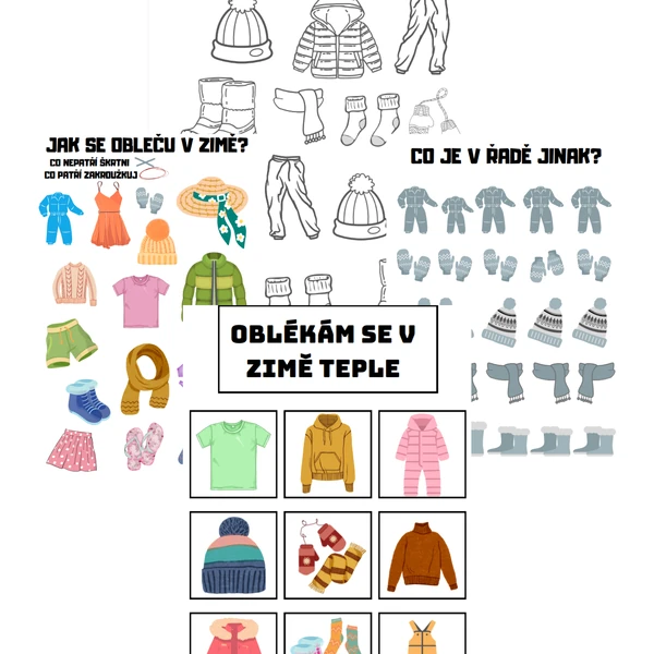 Oblečení v zimě