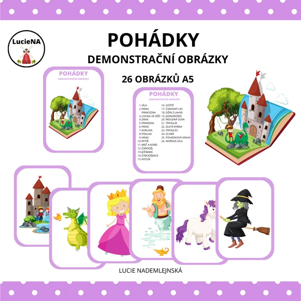 Pohádky - demonstrační obrázky