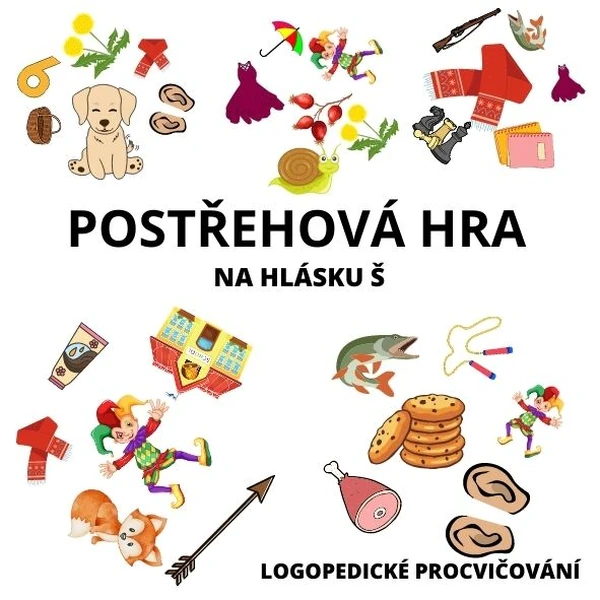 Postřehová hra na hlásku Š - logopedická hra 
