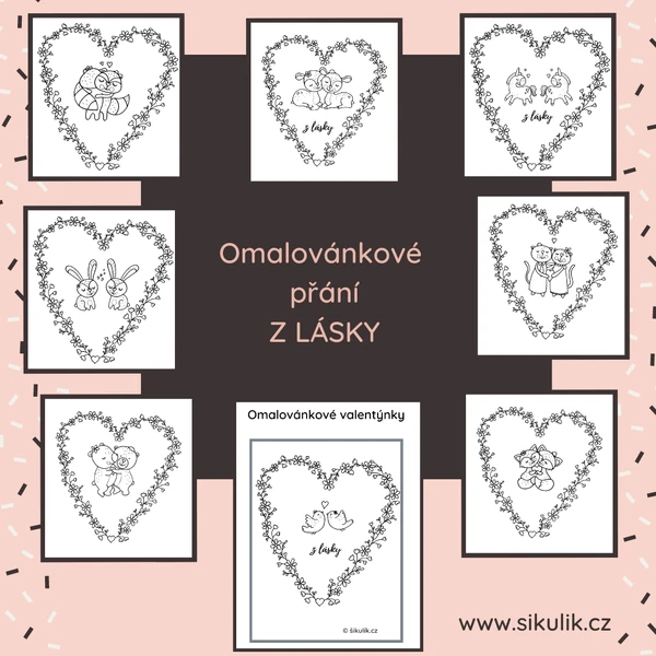 Omalovánková Přání Z Lásky
