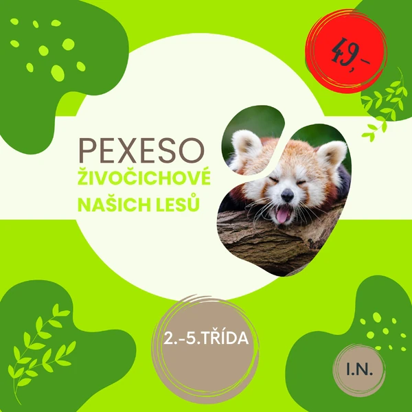 Pexeso Živočichové našich lesů